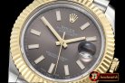 Rolex Datejust II DJ2 41mm Jub Flt YG/SS D.Grey Stick BP Swiss 2