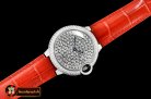 Cartier Balon Bleu De Serti Vibrant 36mm SS/LE Diam Swiss Qtz