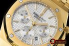 AP0358A - Royal Oak Chronograph Ref 26320 YG/YG White A-7750