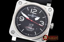 Replica BELL & ROSS BR03-92 SS/RU Black/White/Red Ltd Ed Miyota