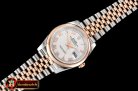 Rolex DateJust 36mm Jub Dome RG/SS White/Rmn BP A2813