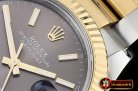 Rolex Datejust II DJ2 41mm Oyt Flt YG/SS Grey Stk BP Asia 2813