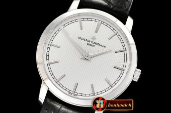 VC0114B - Patrimony Traditionnelle 41mm SS/LE Wht Chk MY9015 Mod