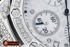 AP0368B - Royal Oak Ladies Chrono SS/RU Wht Diam Diam Bez VK64