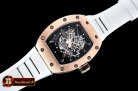 Richard Mille RM035-02 Americas RG/RU Wht Skele Blk KVF MY8215 Mod