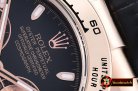 Replica Rolex Daytona 18K RG Wrp RG/LE Blk Stk BP A7750 Mod4130