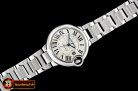 Cartier Balon De Bleu Ladies 33mm SS/SS White TWF Seiko NH05A