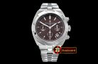 VACH. CONSTANTINE Overseas Chronograph SS/SS Brown Asia 7750 Mod 5200
