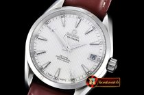 OMG0464B - Aqua Terra 38mm SS/LE White A2836 Mod8500 JHF