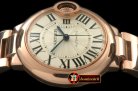 CAR0320 - Ballon De Cartier Mid RG/RG White Roman Miyota