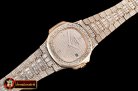 Patek Philippe Nautilus 5711 40mm Diams RG/RG Diams Miyota 9015 Mod