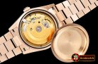 Rolex Daydate 36mm Flt RG/RG Brown Thick Stk BP Swiss 2836