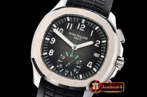 Patek Philippe Aquanaut Chronograph 5968A SS/RU (Blk) Blk/Gr YLF A7750