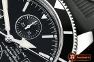 Breitling SuperOcean Heritage II Chronograph SS/RU Blk OMF A7750
