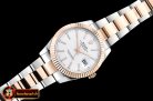 Rolex Datejust DJ2 41mm Oyt Flt RG/SS White/Stk BP Asia 2813