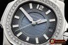 Patek Philippe Nautilus 7010 Ladies Diams SS/SS Blue - Swiss Qtz