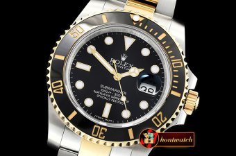 Rolex Submariner 116613 Cer YG/SS Black GMF Asia 3135