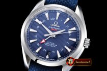 Replica Omega Aqua Terra GMT SS/NY Blue JHF A2824 Mod8500