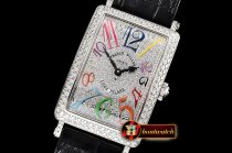 Franck Muller Long Island 952QZ DIAM/SS/LE (Blk) Color GF Swiss Qtz