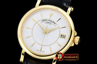 PP0204B - 5153 Calatrava YG/LE White Asia 2824 Mod
