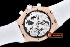 AP0369B - Royal Oak Ladies Chrono RG/RU Wht Num Diam Bez VK64