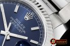 Rolex Datejust Man DJ 36mm Oyst Flt 904L SS/SS Blue/Stk ARF A3135 Mod