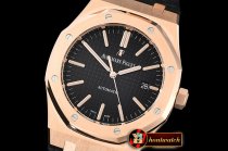 Audemars Piguet Royal Oak 15400 RG/LE Black JF V5 MY9015 Mod 3120