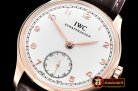 IWC Portuguese Hand-Wound Ref.IW5454 RG/LE Wht/Wht A6497