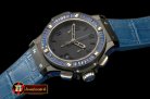 HUB0323E - Big Bang Pearl/ Sq D-Blue Ruby All Black A-7750