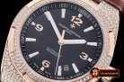 VACH. CONSTANTINE Overseas Ref.47074 Diams RG/LE Black MY8215 Mo