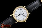 Breguet Classique MoonPhase YG/LE White MY9015 Mod