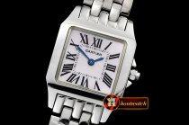 Cartier Santos Demoiselle Mens SS/SS Pink MOP Swiss Quartz