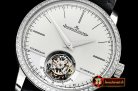 Jaeger Le Coultre Master Grande Trad. Tourb. Cylindrique SS/LE Wht Tourb