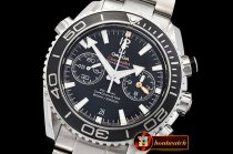 Omega P-Ocean Chrono Blk SS/SS Black JHF A7750 Mod9900
