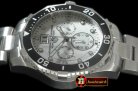 TAG0282A - Aquaracer Big Date Chrono SS/SS White Jap OS Qtz