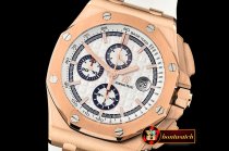 Audemars Piguet ROO Le Byblos Saint-Tropez RG/RU White JF A3126 Mod