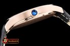 Cartier Drive De Cartier Extra-Flat RG/LE Black Jap Qtz