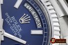 Rolex Daydate 36mm Flt SS/SS Blue Stick BP Swiss 2836
