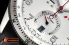 Oris Calobra Chronograph Ltd Ed SS/LE Silv Wht Jap Qtz