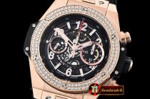 Hublot Big Bang Unico 45mm DIAM/RG/RU Black V2 Asia 7750 Mod
