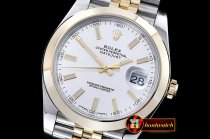 Rolex DateJust 2 Wrap YG/SS Smt Silv Wht St Jub Noob A3235