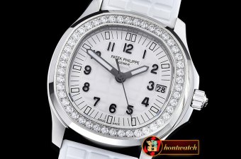 Patak Philippe Aquanaut Midsize 5069A Diams SS/RU White MY9015 Mod
