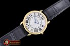 Replica Cartier Ronde Louis Cartier No Date YG/LE White Asia HW