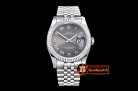 Rolex Datejust DJ 36mm Jub Flt SS/SS Dark Grey Rmn BP A3135 Mod