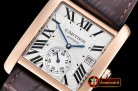 Replica Cartier Tank MC 1904 RG/LE White JF Asia 23J