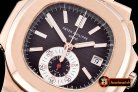 Replica Patek Philippe 5980 Nautilis Chrono 18K Wrapped RG/LE Br