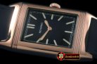 JL078E - Reverso Classique RG/LE Black Stk Jap Qtz