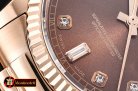 Rolex Daydate 36mm Flt RG/RG Brown Diam BP Swiss 2836
