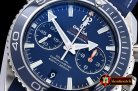 Omega Planet Ocean 45mm Chrono TI/RU Blue BP A7750 Mod9300