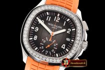Patek Philippe Aquanaut Chrono 5968A Diams SS/RU (Org) Blk YLF A7750